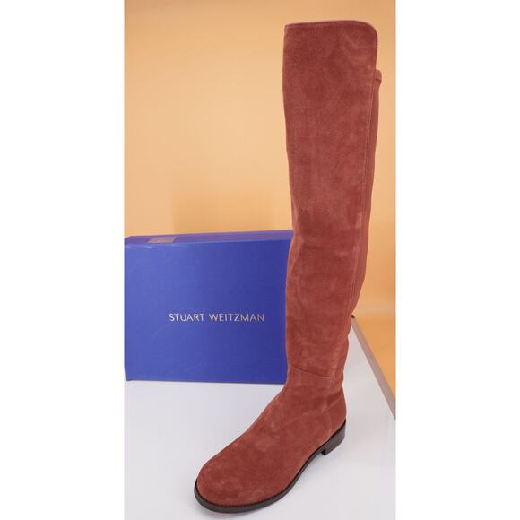 Stuart Weitzman 5050 Over the Knee Suede Boots Size 9 NIB OTK $695 Cardamom